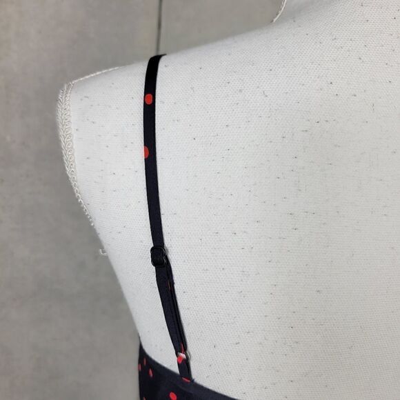 J.Crew Polka Dot Midi Dress. Blue & Red 0 - Picture 8 of 13